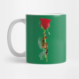 Snake on a Rose Mug